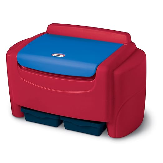 Little Tikes Toy Storage Chest, Primary Colors, Red