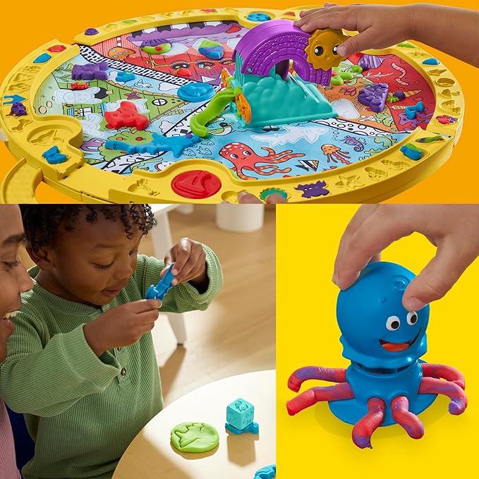 Play-Doh Fold & Go Playmat Starter Set with 19 Accessories