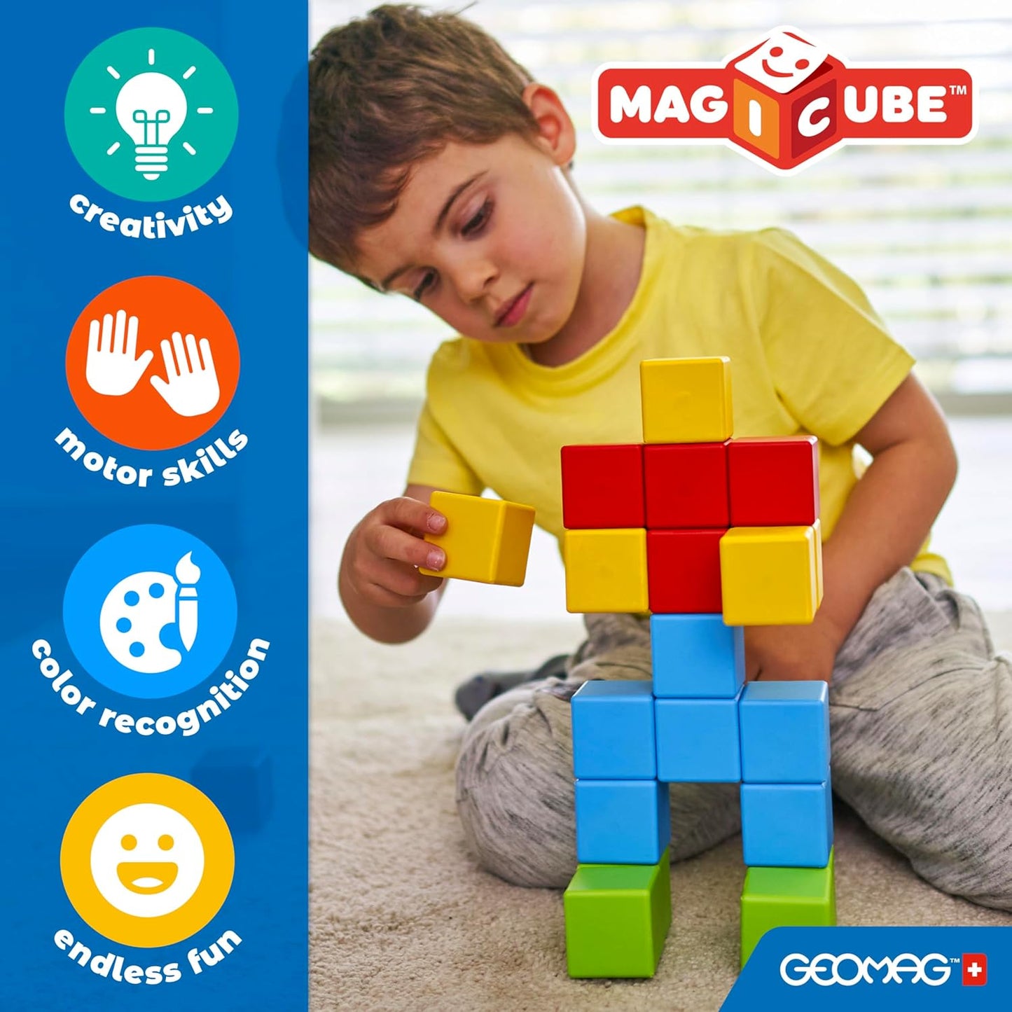 Geomag Magicube Mix & Match Savanna Animals by Geomag