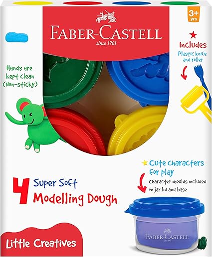 Faber-Castell Modelling Dough - Pack of 4
