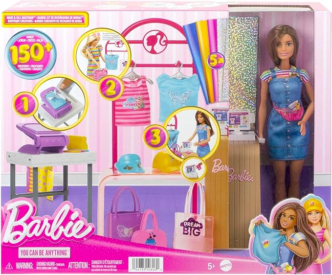 Barbie Doll & Accessories, Make & Sell Boutique Playset