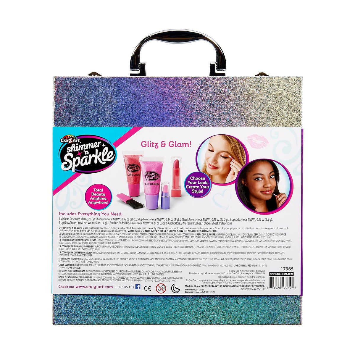 Cra-Z-Art Shimmering Glitter Makeover Studio Kids Makeup Set by Cra-Z-Art