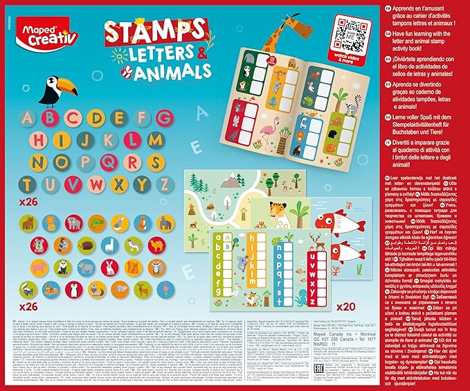 Maped Creative - Stamps - LETTERS & ANIMALS