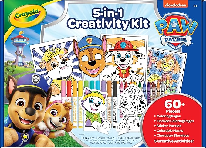 Crayola PAW Patrol Art Kit (60+Pcs)