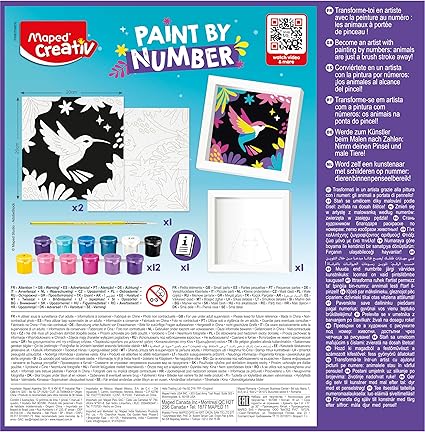 Paint by Numbers - Leopard and Bird