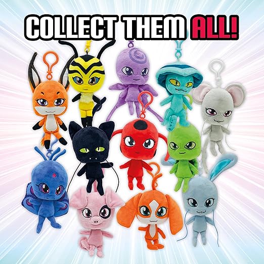 Miraculous Ladybug - Collectable Plush Toy with clip on