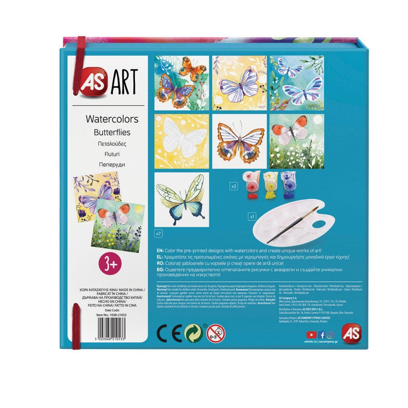 AS Art Watercolors Butterflies by AS Art