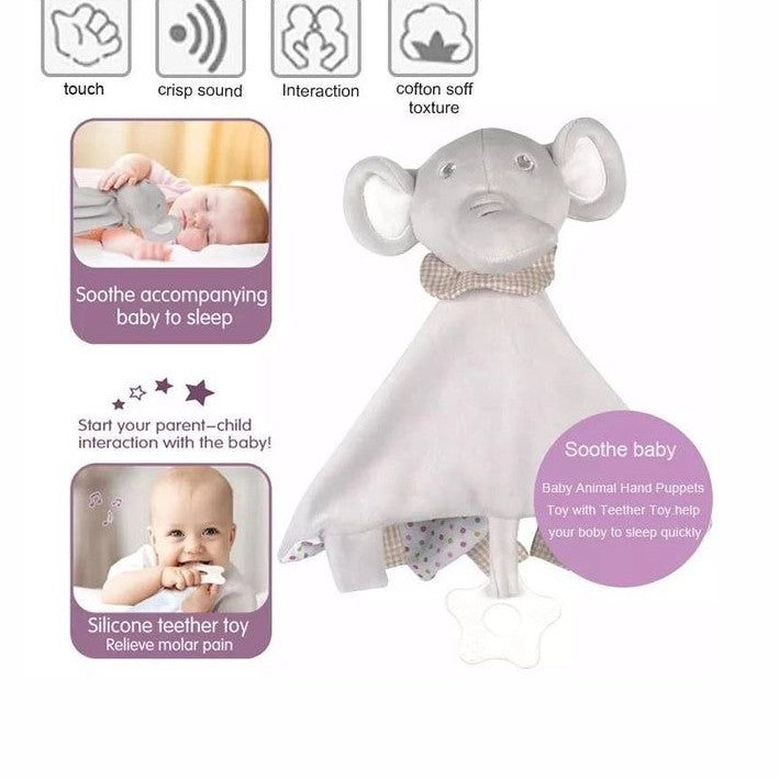 Asst Funmuch- Baby Towel Animal, Comforter, Teether by Funmunch