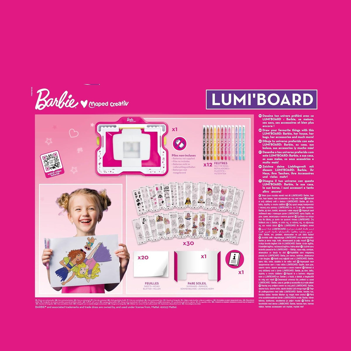 BARBIE LUMI BOARD by Maped Creativ