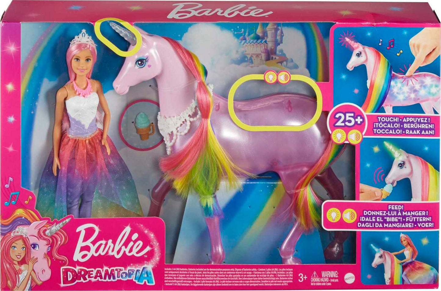 BARBIE DREAMTOPIA DOLL & UNICORN SET