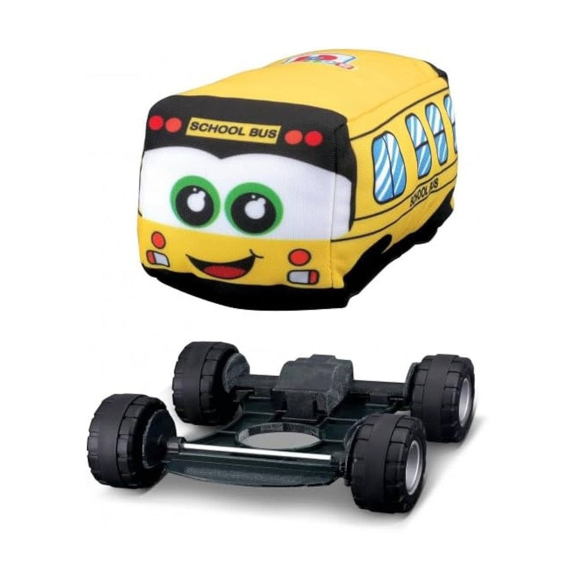 BB Junior My 1st Soft Car School Bus Toy, Yellow by Burago