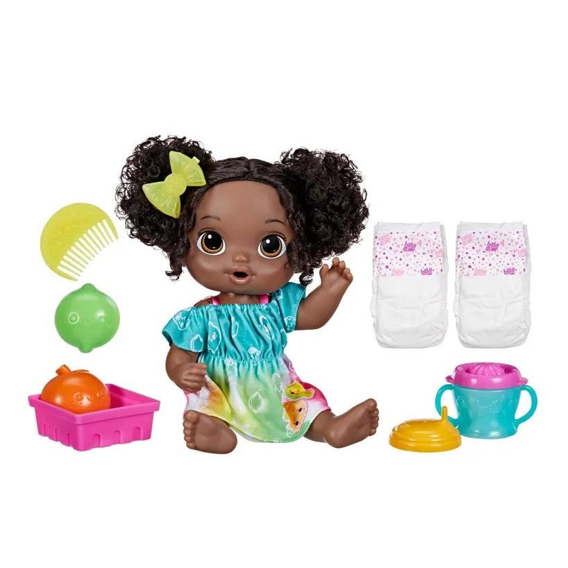 Baby Alive Fruity Sips Doll, Lime, Black Hair by Hasbro
