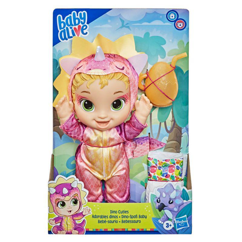 Baby Alive Dino Cuties Doll Triceratops Blonde Hair