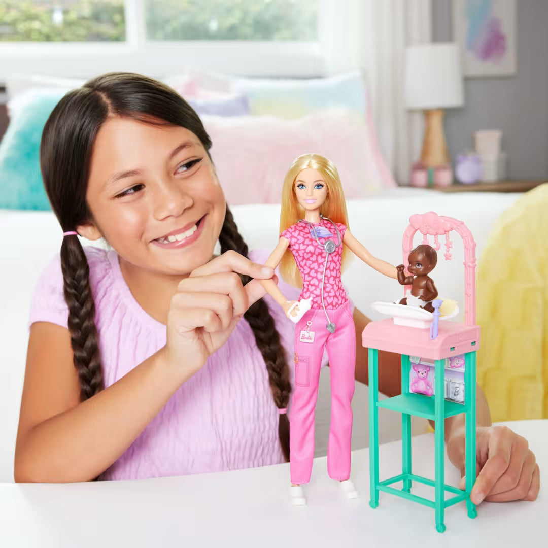 Barbie Baby Doctor Doll With Blonde Fashion Doll by Mattel