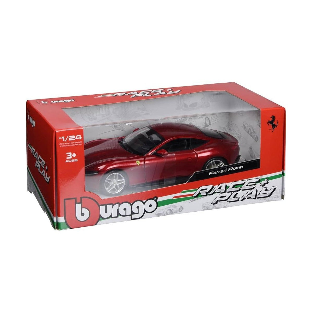 Burago 1:24 FERRARI R & P (w/o stand) - Ferrari Roma by Burago