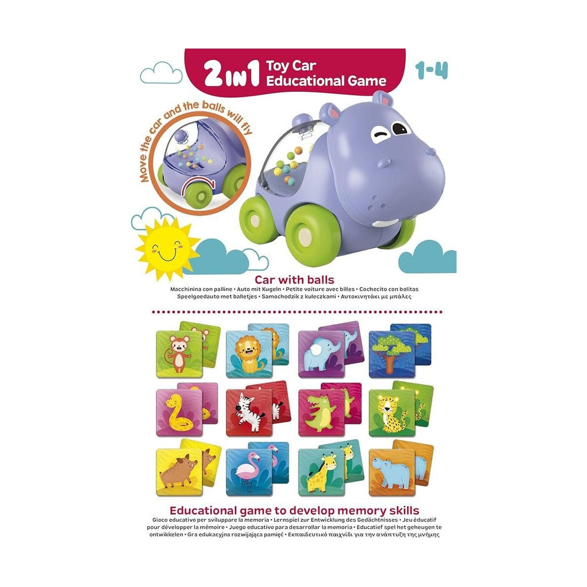 CAROTINA BABY 2in1 BABY CAR & MEMO by Lisciani
