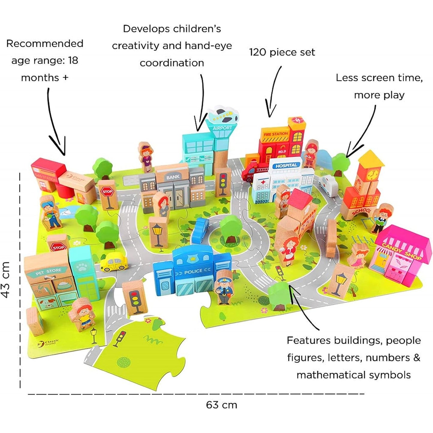 CITY BUILDING BLOCKS by Classic World