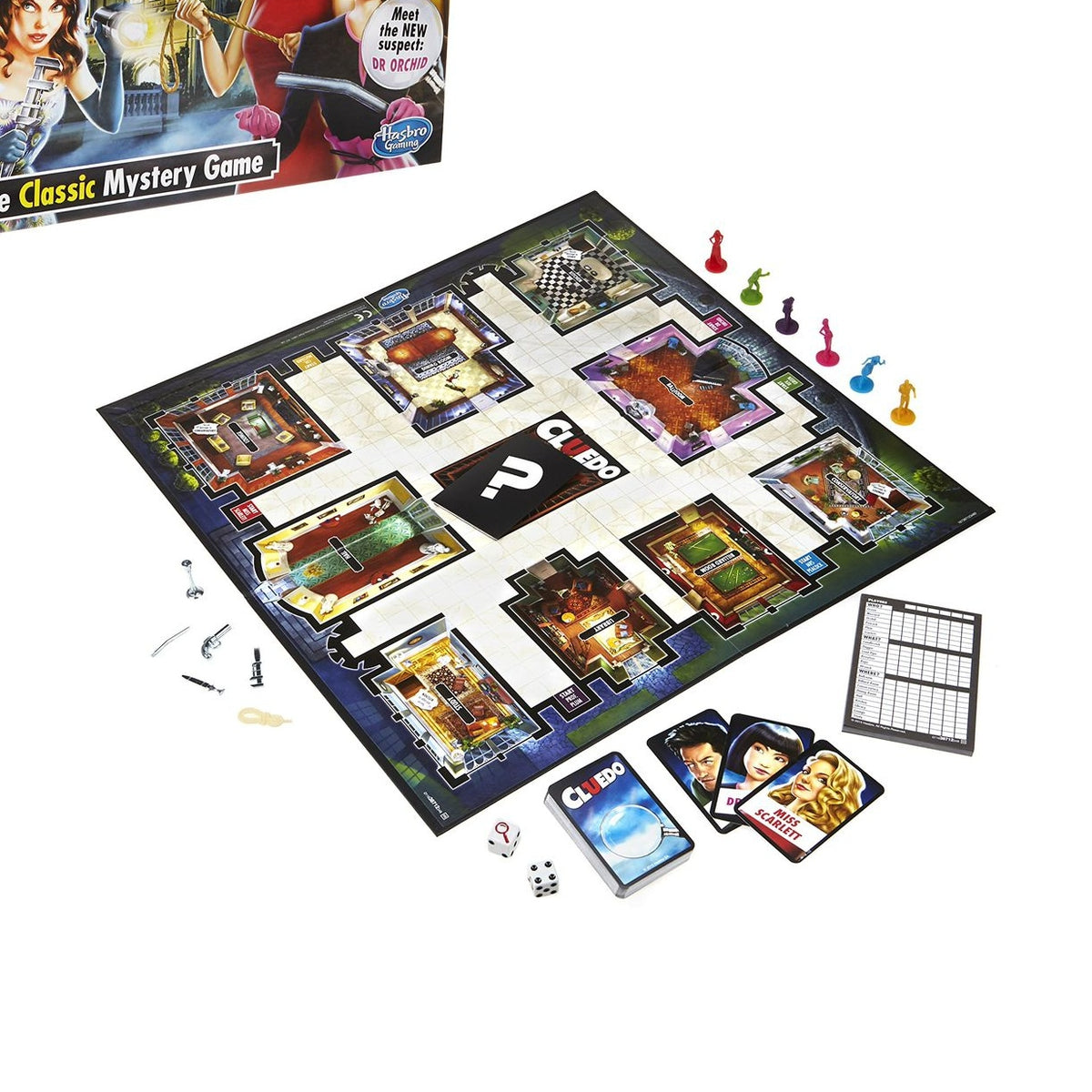 CLUEDO THE CLASSIC MYSTERY GAME by Hasbro