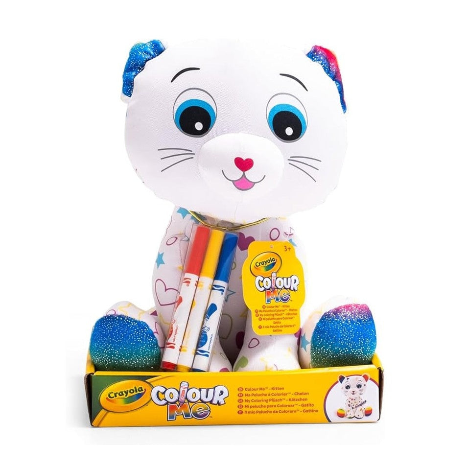 CRAYOLA - Colour Me Plush, Colouring Plush with 3 Markers by Crayola