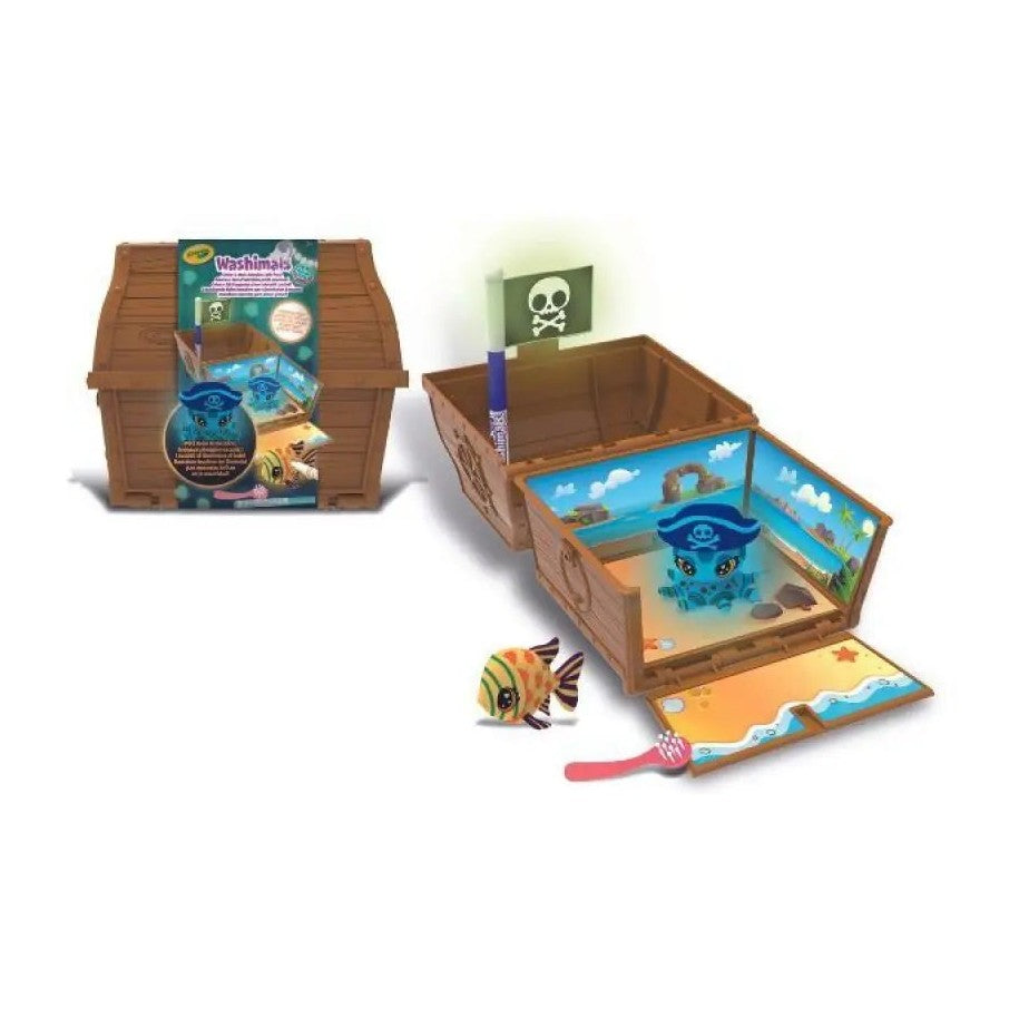 CRAYOLA – WASHIMALS OCEON GLOW PETS – TRESURE CHEST by Crayola