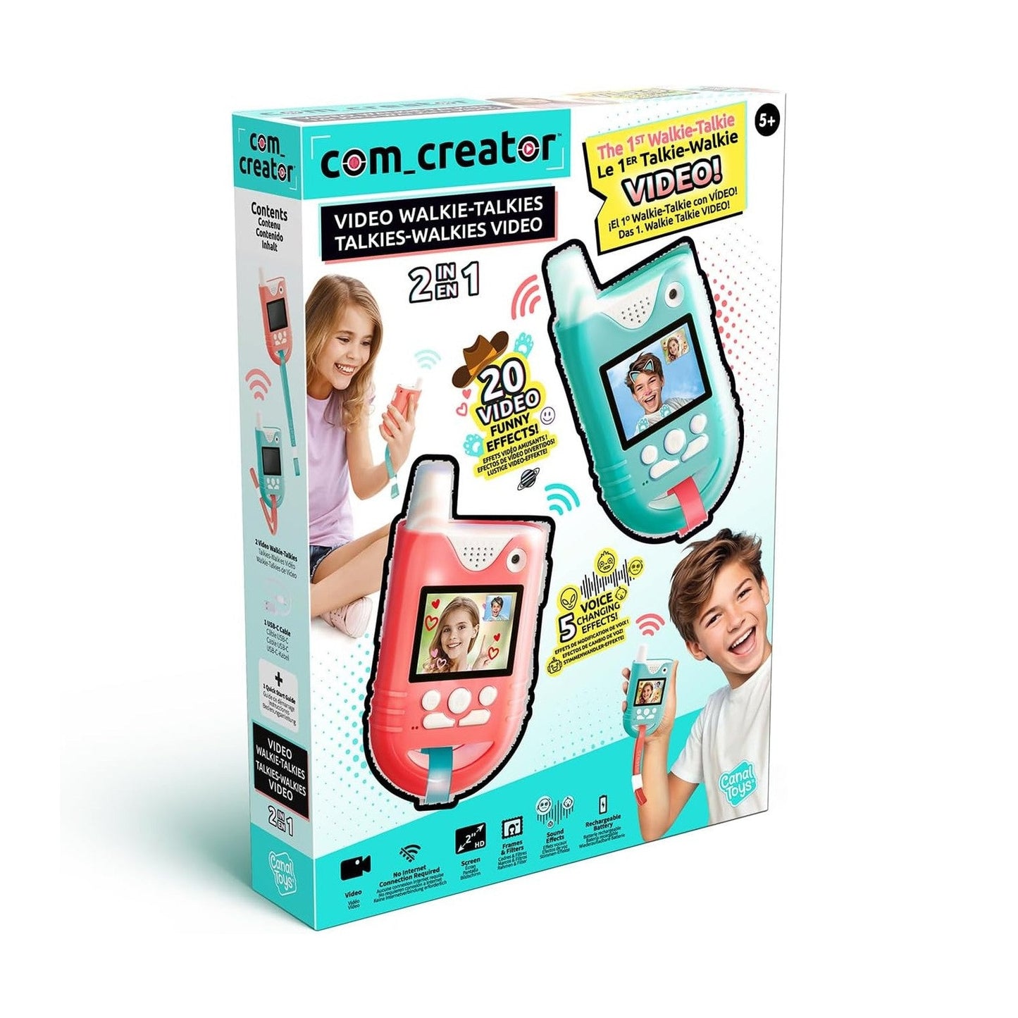 Canal Toys - 2-in-1 Video Walkie-Talkie by Canal Toys