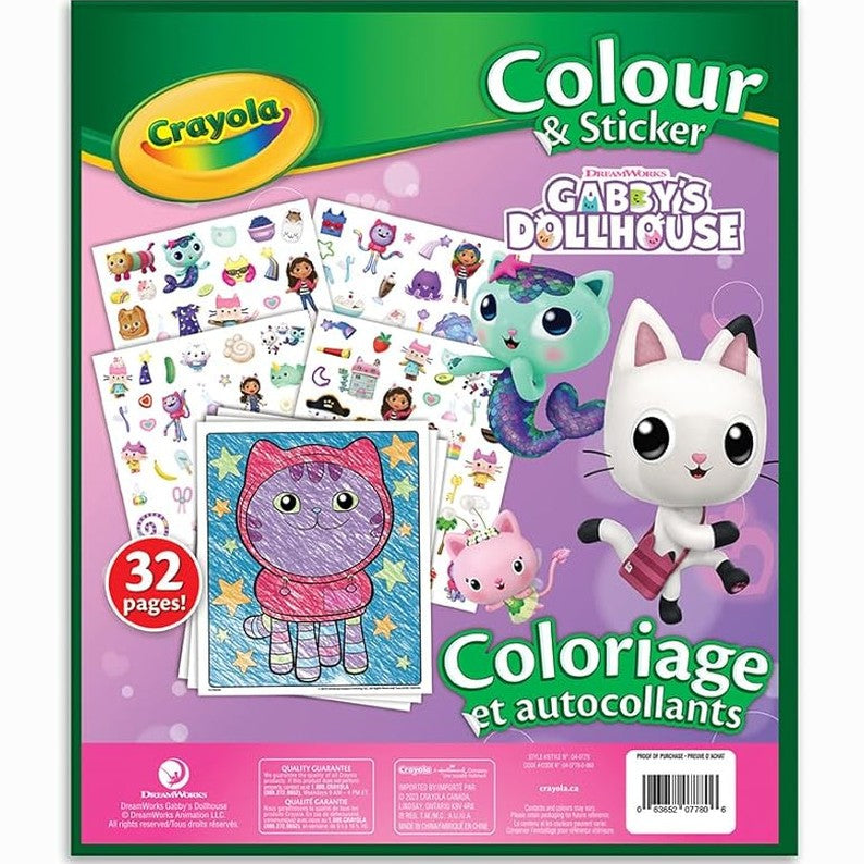 Crayola - Colour & Sticker - Gabby's Dollhouse by Crayola