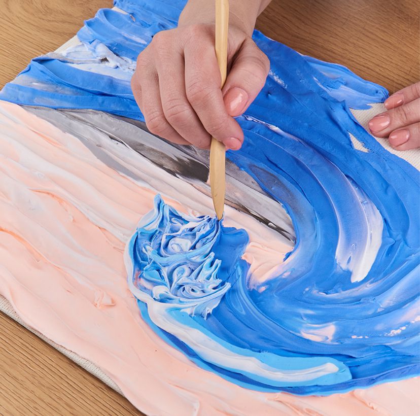 Creative SET " Big wave in Kanagawa " ТМ ОКТО 30*40 сm 10004