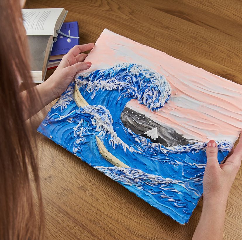 Creative SET " Big wave in Kanagawa " ТМ ОКТО 30*40 сm 10004