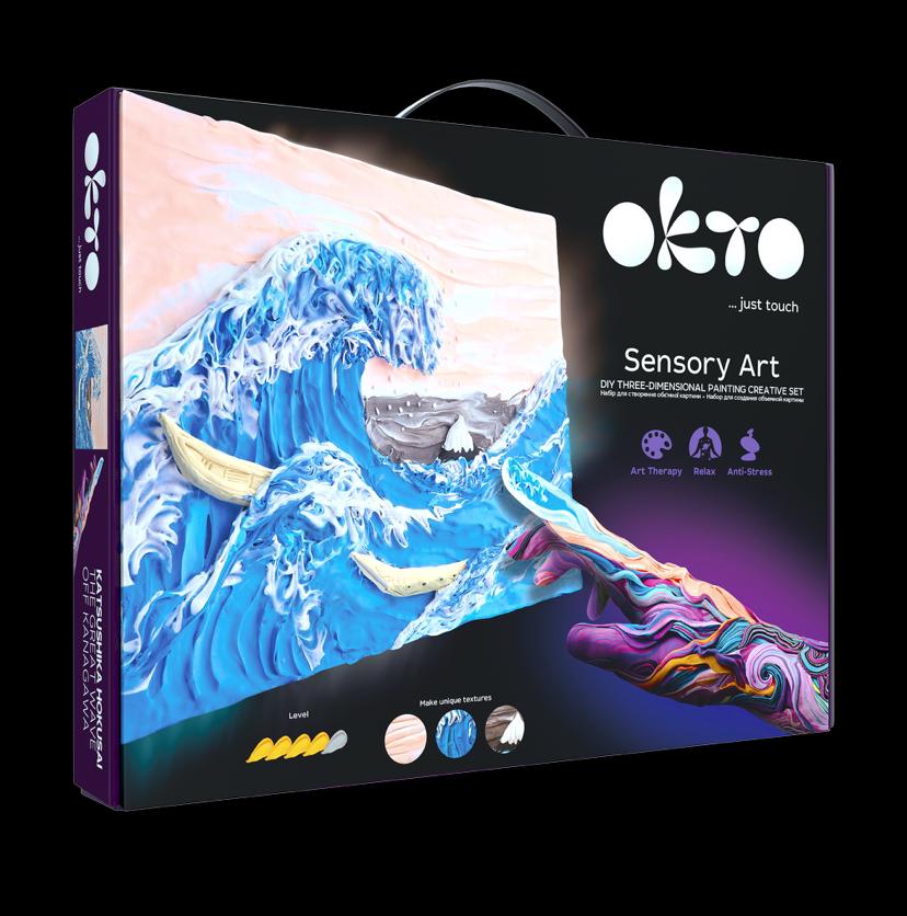 Creative SET " Big wave in Kanagawa " ТМ ОКТО 30*40 сm 10004