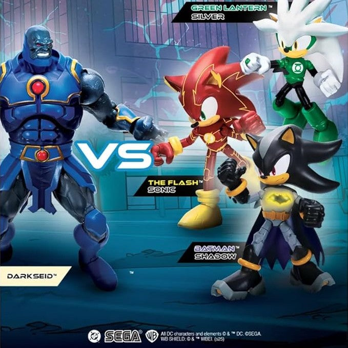 DC x Sonic Power vs Speed Action Figure Multipack by JAKKS Pacific