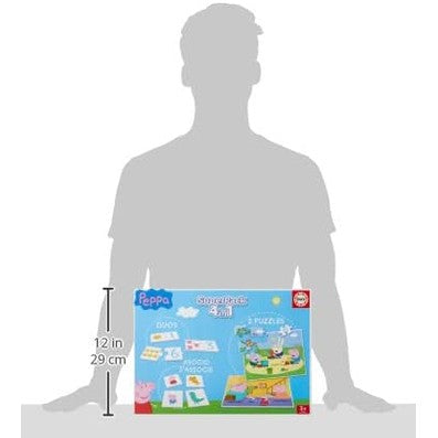 Educa - Peppa Pig SuperPack Multi Games: 4 in 1 by Educa