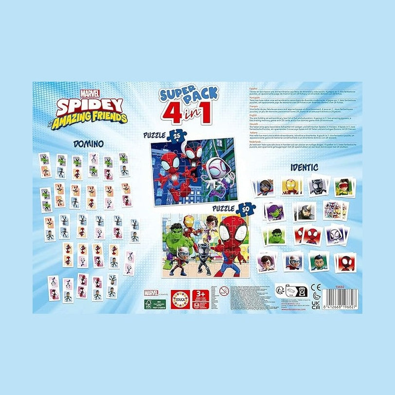 Educa - Spidey and his Super Friends Superpack 4-in-1 by Educa