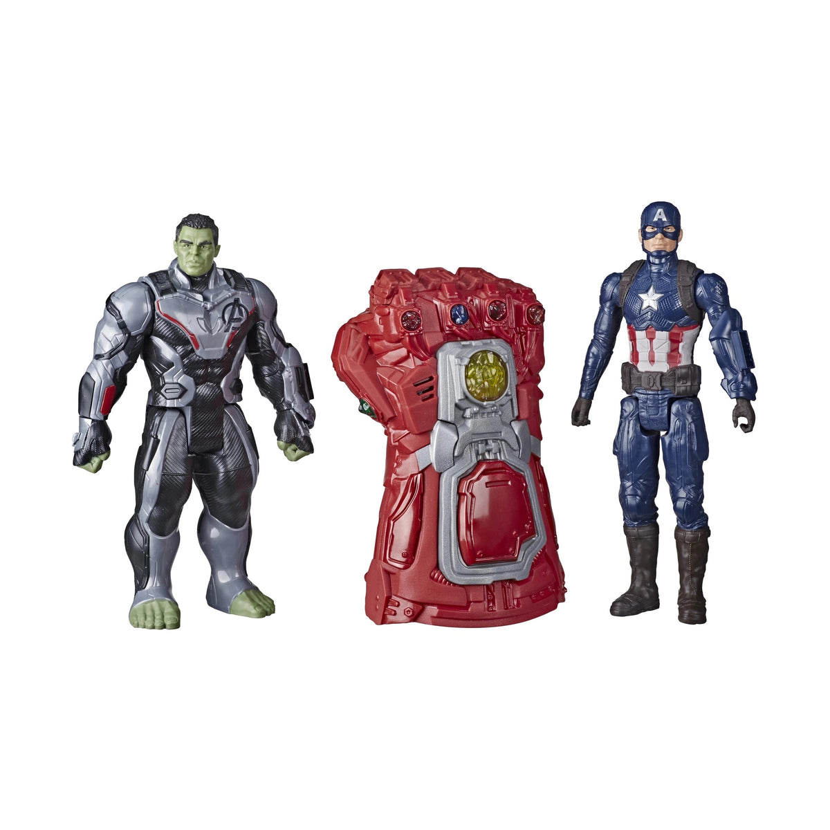 Endgame Hulk Captain America Electronic Gauntlet Action Figure Combo Pack by Hasbro