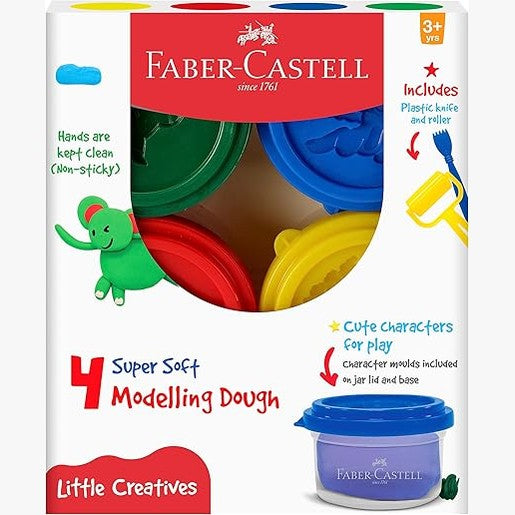 Faber-Castell Modelling Dough - Pack of 4 by Faber-Castell