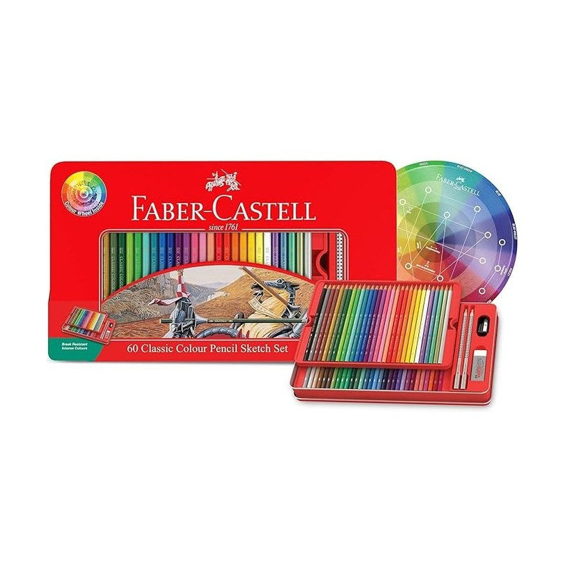 Faber-Castell classic colour pencils 60 colour sketch set by Faber-Castell