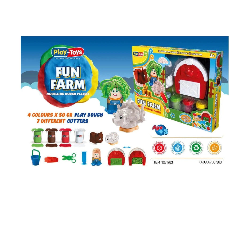 Fun Farm Dough Play Set by TOY-FUN