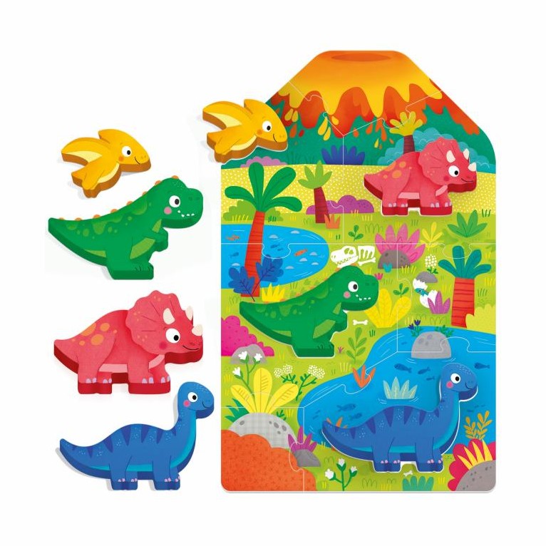 HEADU MONTESSORI FIRST PUZZLE DINO by HEADU