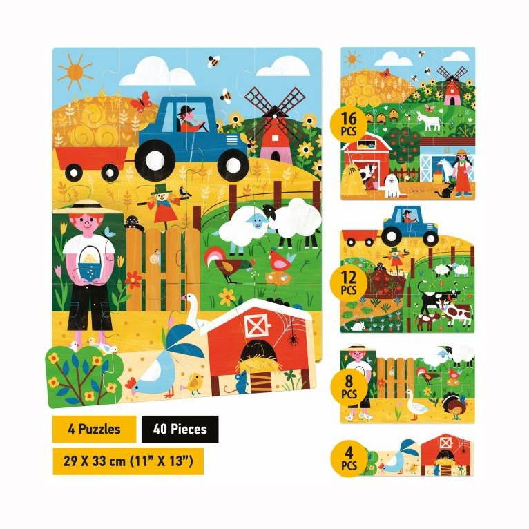HEADU PLAYRAMA PUZZLE THE FARM by HEADU