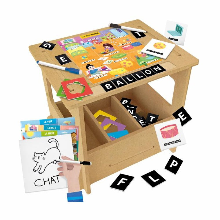 HEADU PUPITRE EN BOIS ECOLE D'ECRITURE (ENG/FR) by HEADU