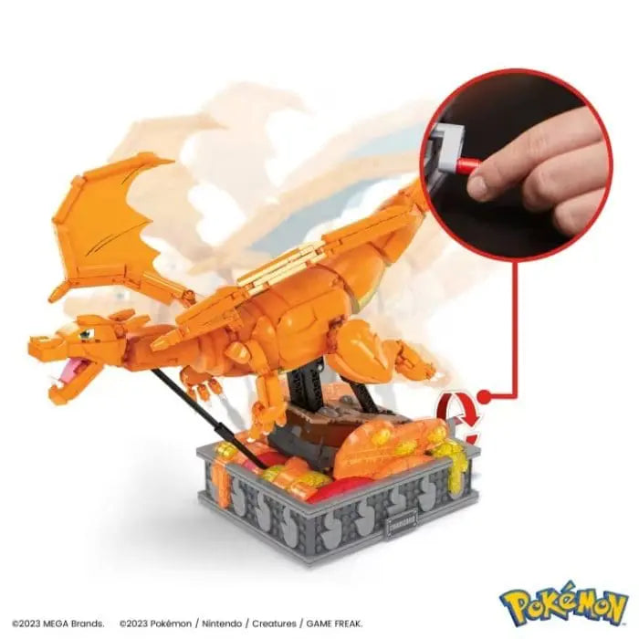 MEGA Pokémon Charizard Building Kit With Motion