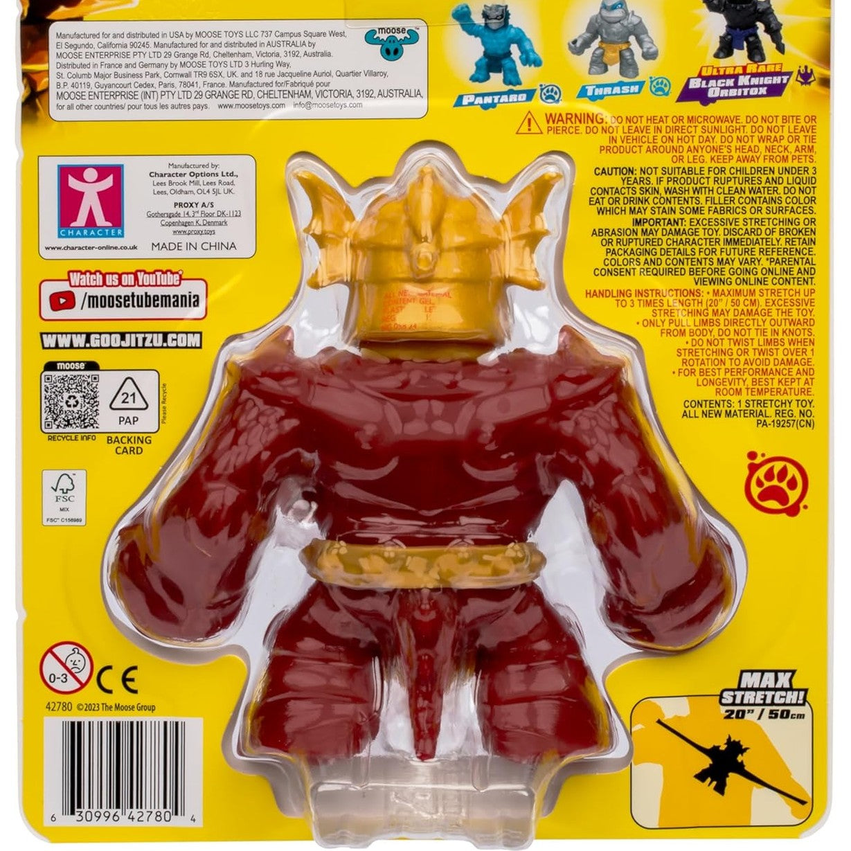 Heroes of Goo Jit Zu Stretch Strikers Hero Pack, Blazagon Stretchy Action Figure by Moose