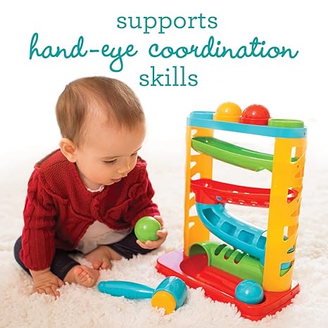Infantino Bop & Drop Ball Tower by Blue Box Kids