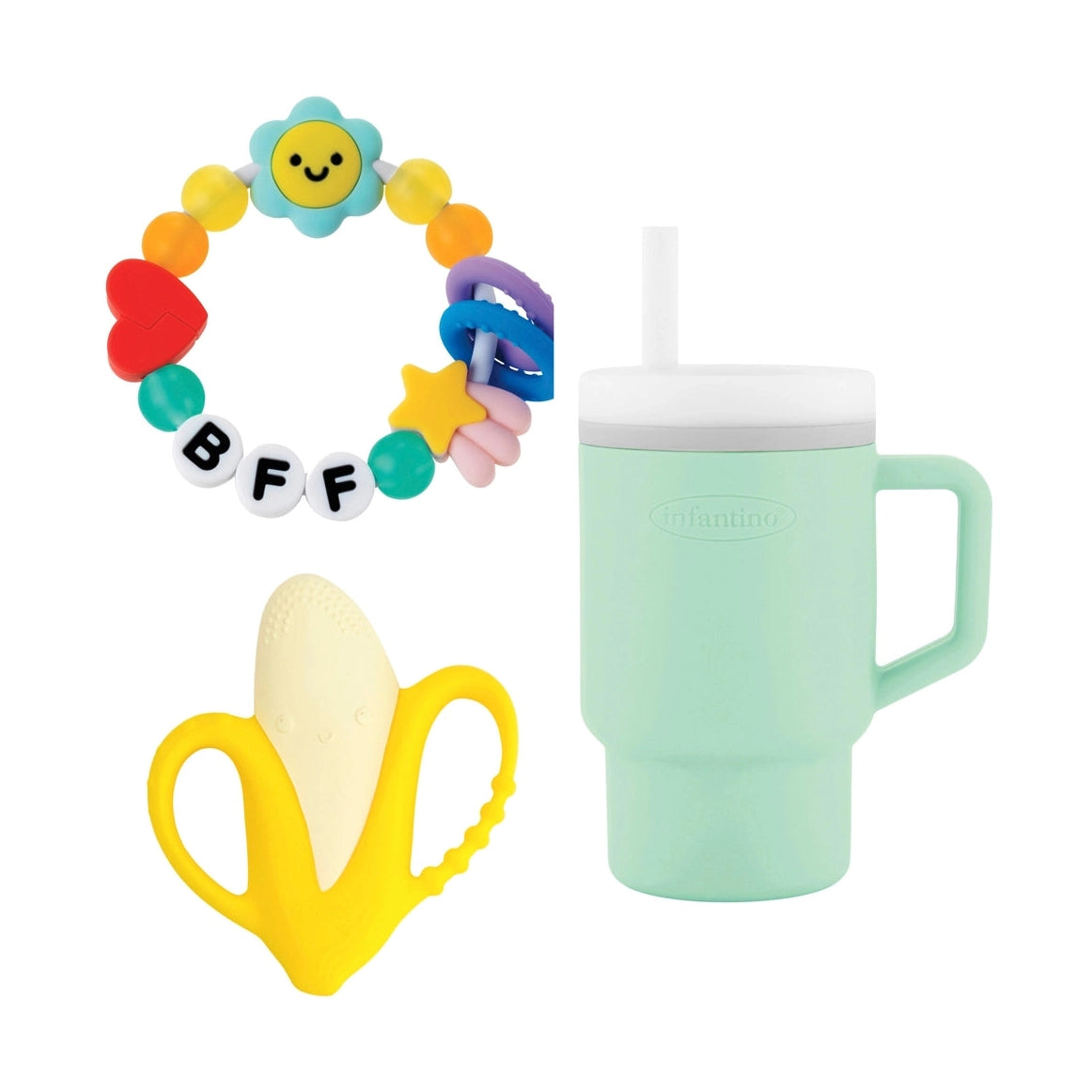 Infantino - My first teething ring set with training cup by Blue Box Kids