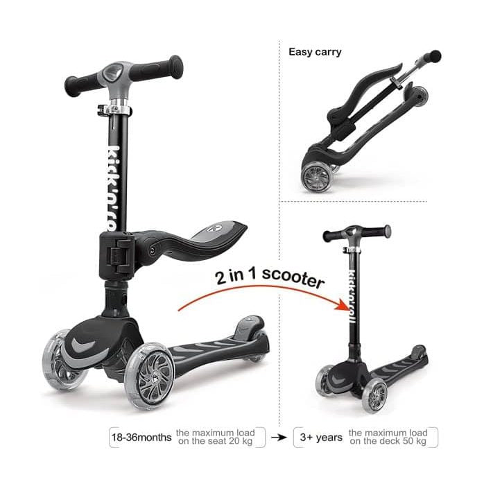 KICK N ROLL S6 2 IN 1 SCOOTER by KICK N ROLL