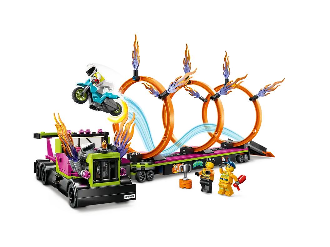 LEGO City Stunt Truck and Ring Of Fire Challenge (60357)