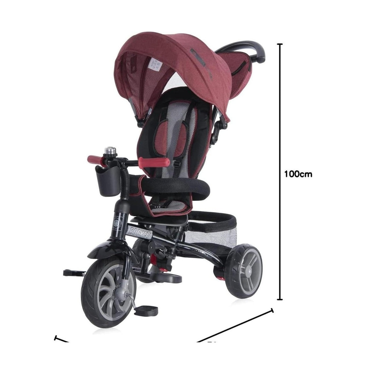 LORELLI ROCKET TRICYCLE (GREY) by Lorelli