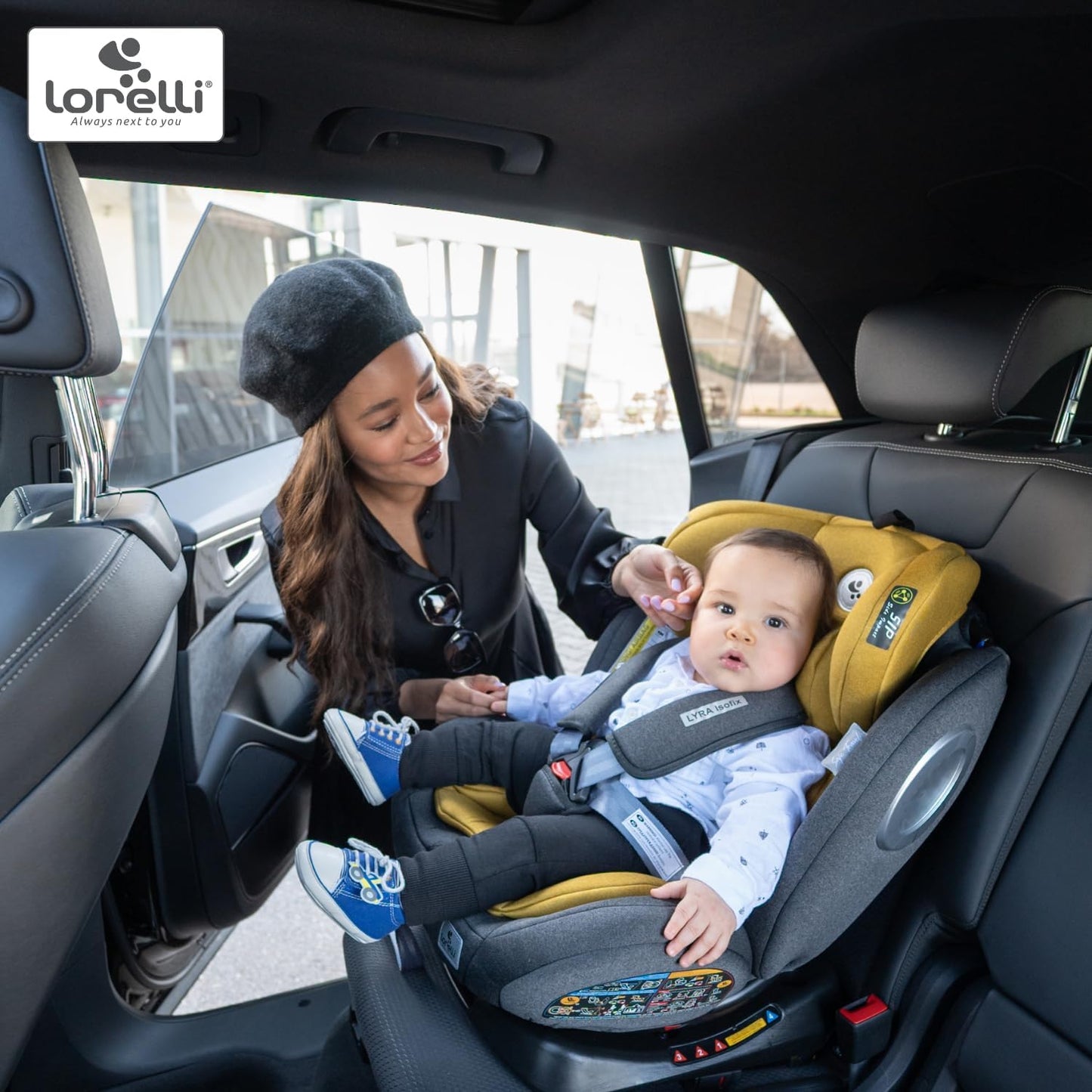Lorelli Lynx Black/Gray 0-36 kg Isofix 360° Car Seat by Lorelli