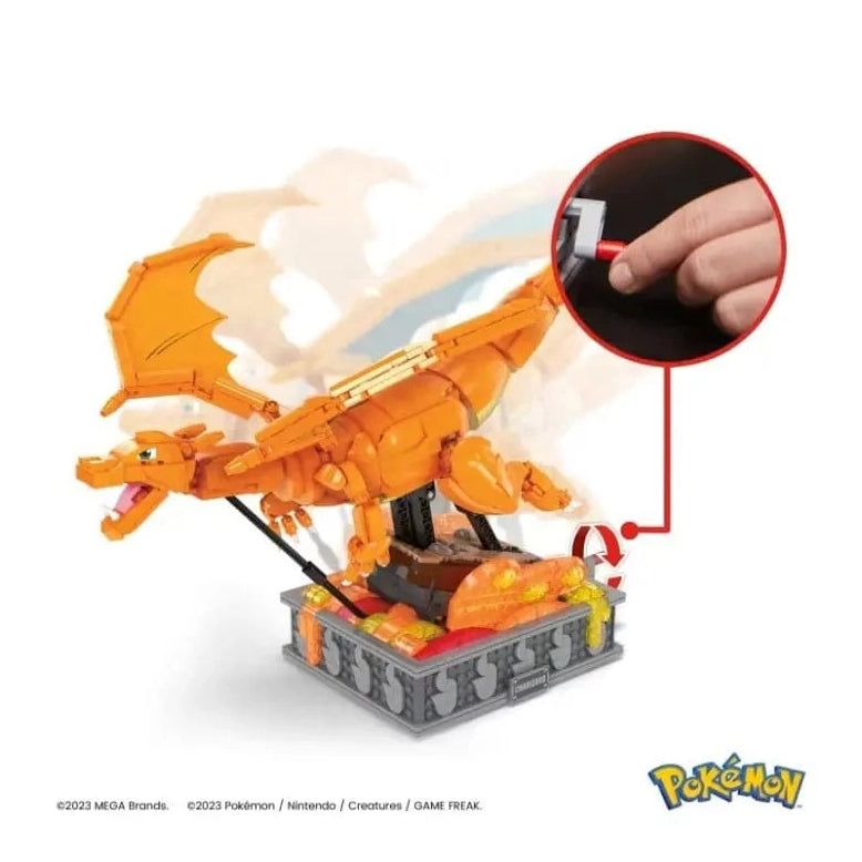 MEGA Pokémon Charizard Building Kit With Motion by Mattel