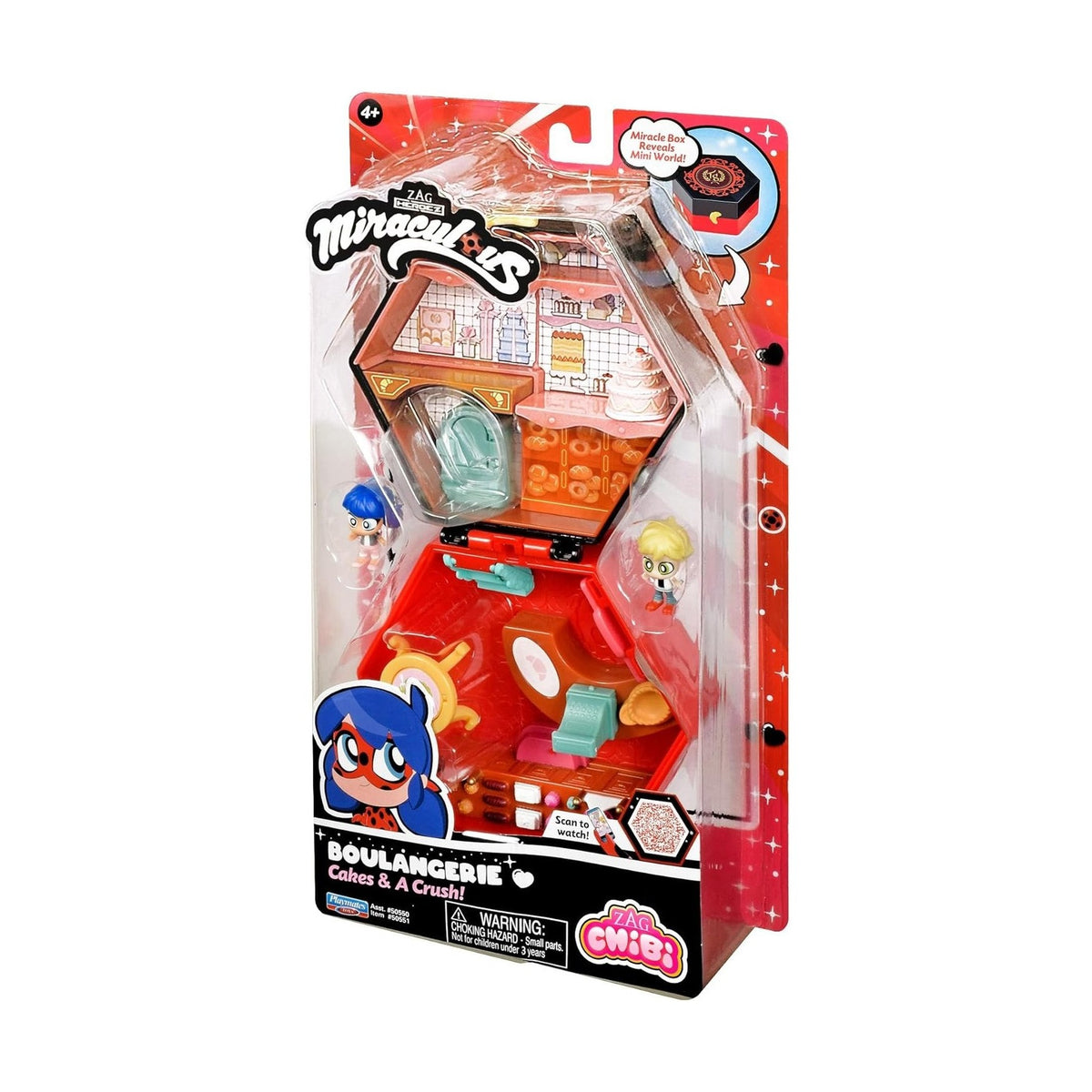 Miraculous Chibi Boulangerie: Cakes & A Crush Miracle Box Playset by Playmates Toys