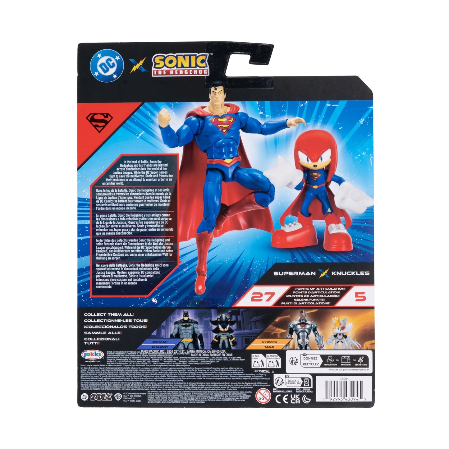Multipack - 2.5" Knuckles & 5" Superman by JAKKS Pacific